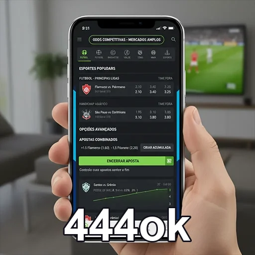 Apostas esportivas no mobile com 444ok, plataforma de apostas online