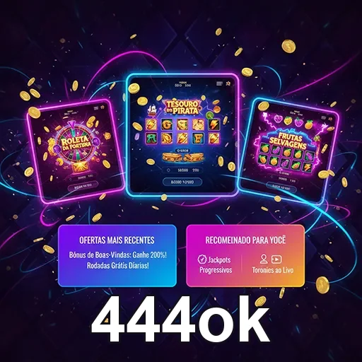 Ofertas de jogos de slots no 444ok, com várias opções emocionantes para os jogadores.